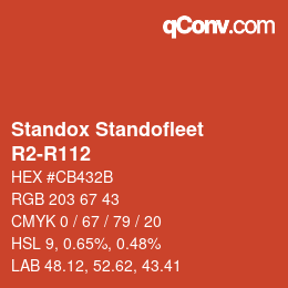 Código de color: Standox Standofleet - R2-R112 | qconv.com