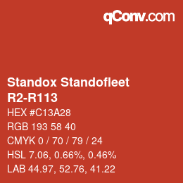 Código de color: Standox Standofleet - R2-R113 | qconv.com