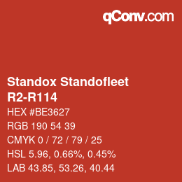 Code couleur: Standox Standofleet - R2-R114 | qconv.com