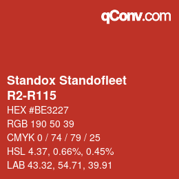 Farbcode: Standox Standofleet - R2-R115 | qconv.com