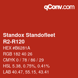 Color code: Standox Standofleet - R2-R120 | qconv.com