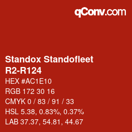 Code couleur: Standox Standofleet - R2-R124 | qconv.com