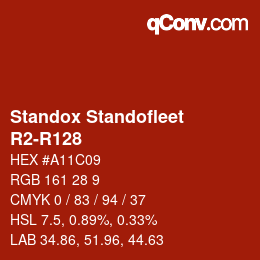 Color code: Standox Standofleet - R2-R128 | qconv.com