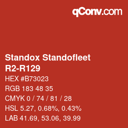 Código de color: Standox Standofleet - R2-R129 | qconv.com