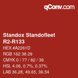 Color code: Standox Standofleet - R2-R133 | qconv.com