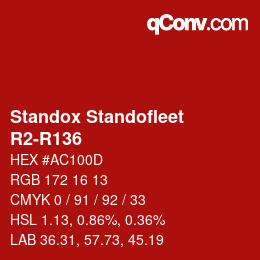Code couleur: Standox Standofleet - R2-R136 | qconv.com