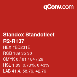 Color code: Standox Standofleet - R2-R137 | qconv.com