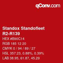 Farbcode: Standox Standofleet - R2-R139 | qconv.com