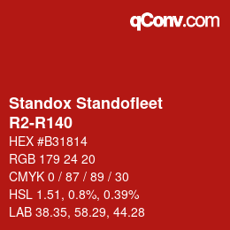 Color code: Standox Standofleet - R2-R140 | qconv.com