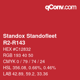 Color code: Standox Standofleet - R2-R143 | qconv.com