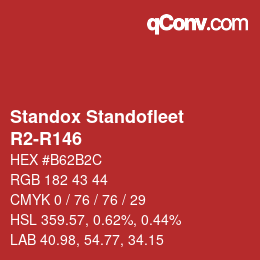 Color code: Standox Standofleet - R2-R146 | qconv.com