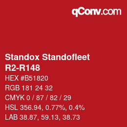 Color code: Standox Standofleet - R2-R148 | qconv.com