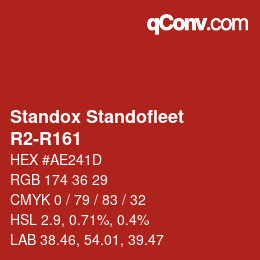 Color code: Standox Standofleet - R2-R161 | qconv.com