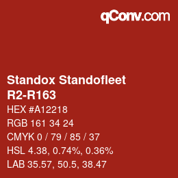 Código de color: Standox Standofleet - R2-R163 | qconv.com