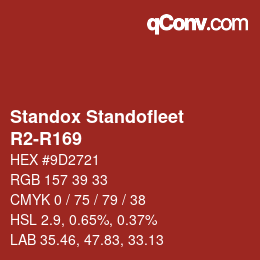 Color code: Standox Standofleet - R2-R169 | qconv.com