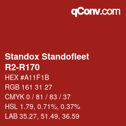 Color code: Standox Standofleet - R2-R170 | qconv.com