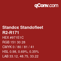 Color code: Standox Standofleet - R2-R171 | qconv.com