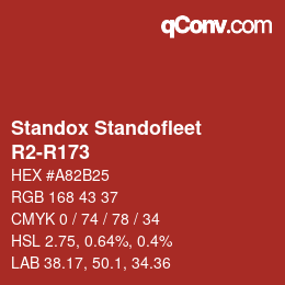 Color code: Standox Standofleet - R2-R173 | qconv.com