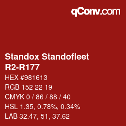 Color code: Standox Standofleet - R2-R177 | qconv.com