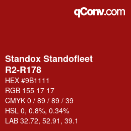 Code couleur: Standox Standofleet - R2-R178 | qconv.com