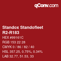 Color code: Standox Standofleet - R2-R183 | qconv.com