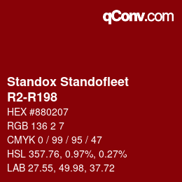 Farbcode: Standox Standofleet - R2-R198 | qconv.com