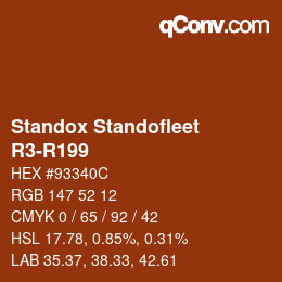 Código de color: Standox Standofleet - R3-R199 | qconv.com