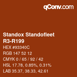 Code couleur: Standox Standofleet - R3-R199 | qconv.com