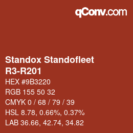 Código de color: Standox Standofleet - R3-R201 | qconv.com