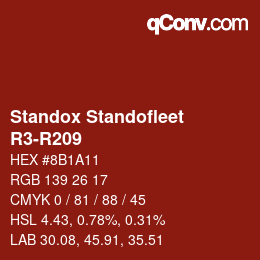 Farbcode: Standox Standofleet - R3-R209 | qconv.com