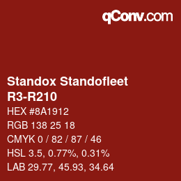 Farbcode: Standox Standofleet - R3-R210 | qconv.com