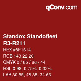 Código de color: Standox Standofleet - R3-R211 | qconv.com