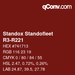 Código de color: Standox Standofleet - R3-R221 | qconv.com