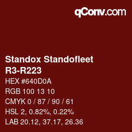 Farbcode: Standox Standofleet - R3-R223 | qconv.com