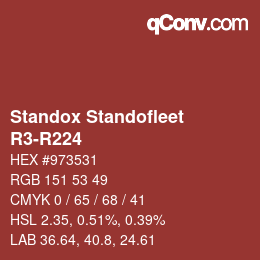 Color code: Standox Standofleet - R3-R224 | qconv.com