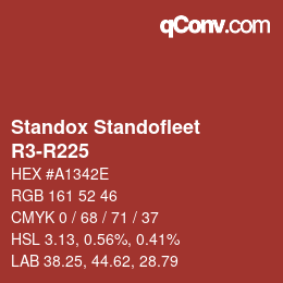 Farbcode: Standox Standofleet - R3-R225 | qconv.com
