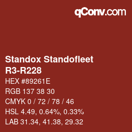 カラーコード: Standox Standofleet - R3-R228 | qconv.com