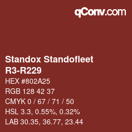 カラーコード: Standox Standofleet - R3-R229 | qconv.com