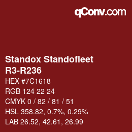 Farbcode: Standox Standofleet - R3-R236 | qconv.com