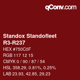 カラーコード: Standox Standofleet - R3-R237 | qconv.com