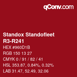 Farbcode: Standox Standofleet - R3-R241 | qconv.com