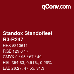 カラーコード: Standox Standofleet - R3-R247 | qconv.com