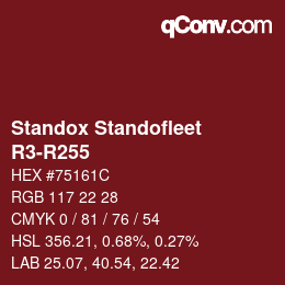 Code couleur: Standox Standofleet - R3-R255 | qconv.com