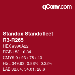 Color code: Standox Standofleet - R3-R265 | qconv.com