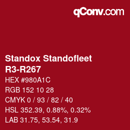Código de color: Standox Standofleet - R3-R267 | qconv.com