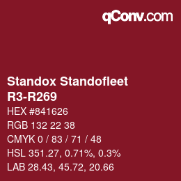 Código de color: Standox Standofleet - R3-R269 | qconv.com