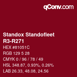 Code couleur: Standox Standofleet - R3-R271 | qconv.com