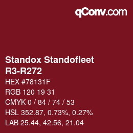 Code couleur: Standox Standofleet - R3-R272 | qconv.com