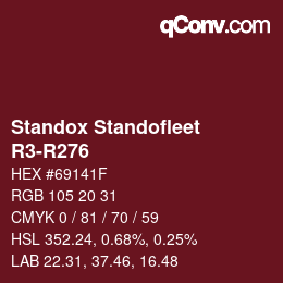Código de color: Standox Standofleet - R3-R276 | qconv.com