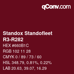 Código de color: Standox Standofleet - R3-R282 | qconv.com